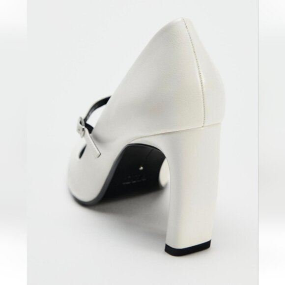 ZARA CURVED HEEL PUMP - Picture 4 of 5